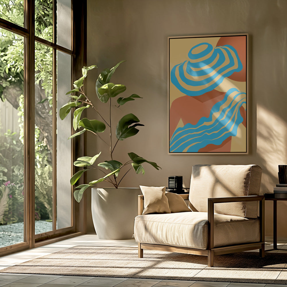 Sunlit Wavesstripe | Poster