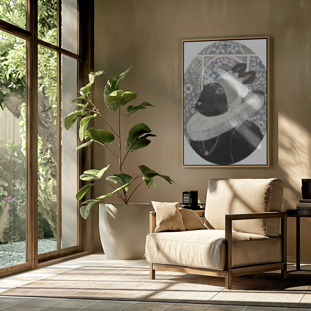 Regal Rabbit Portrait | Poster