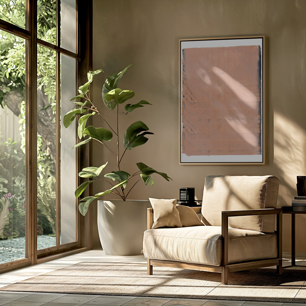 Textured Abstract in Earth Tones | Poster