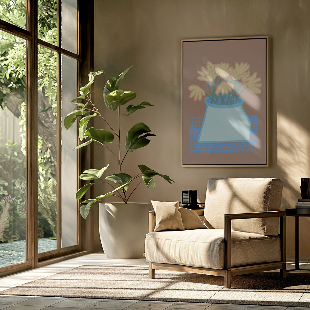 Daisies in vase | Poster