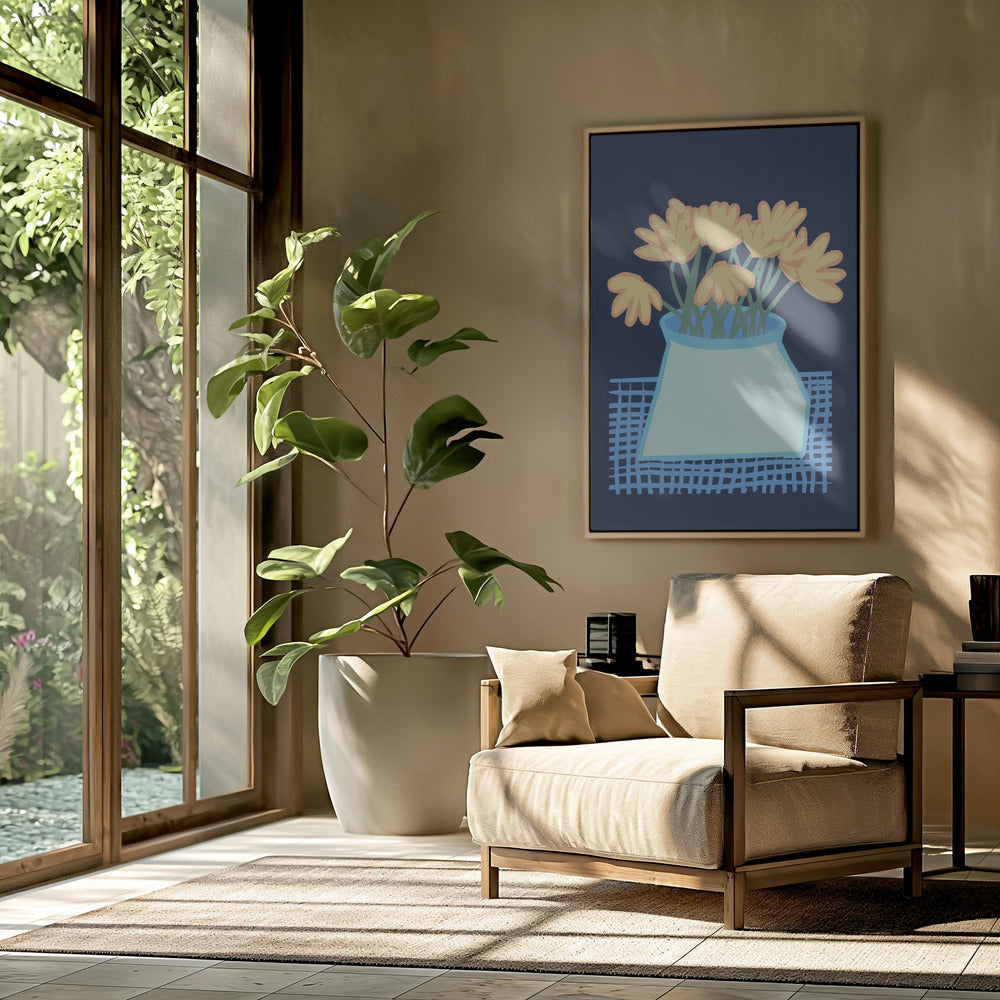 Daisies in vase | Poster