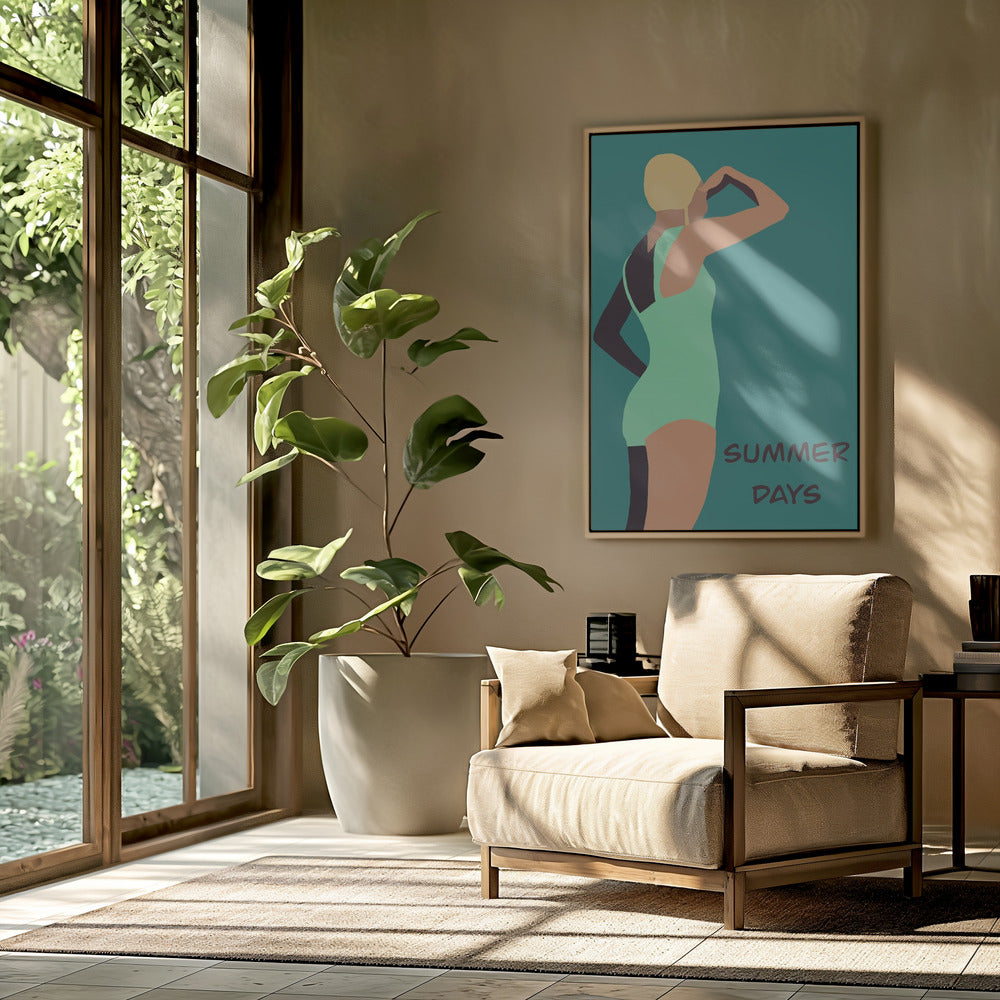 Vintage Schwimmer Poster | Poster