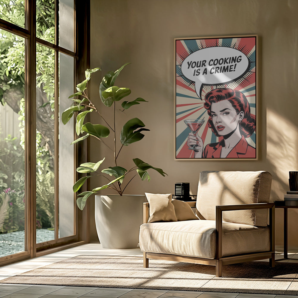 Retro-Kulinarischer Braten | Poster