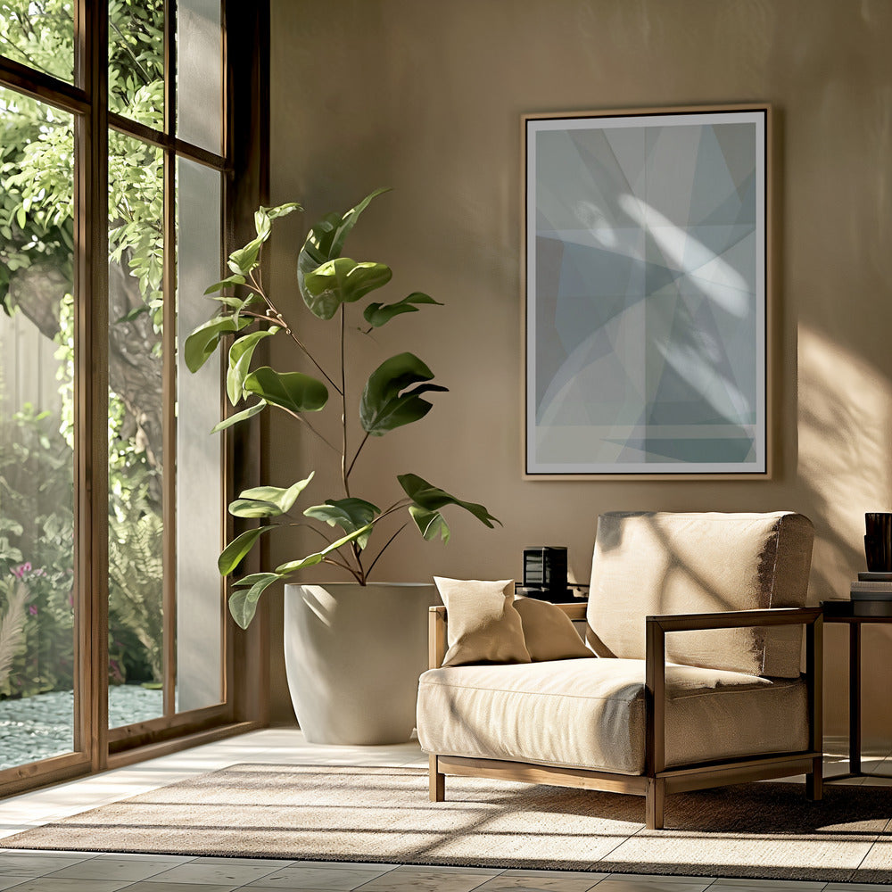 Geometric Shapes In Muted Tones | Poster
