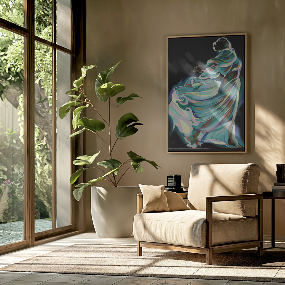 Abstract Depiction Of A Dancer In Motion | Poster