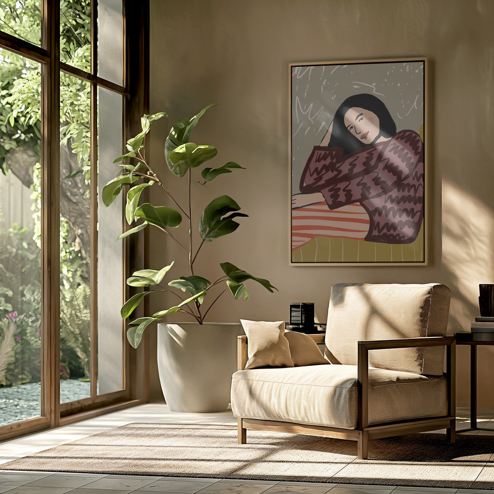 Dame SITZEND | Poster