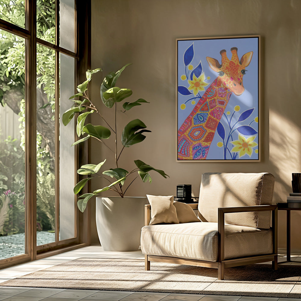 Patterned Giraffe | Poster