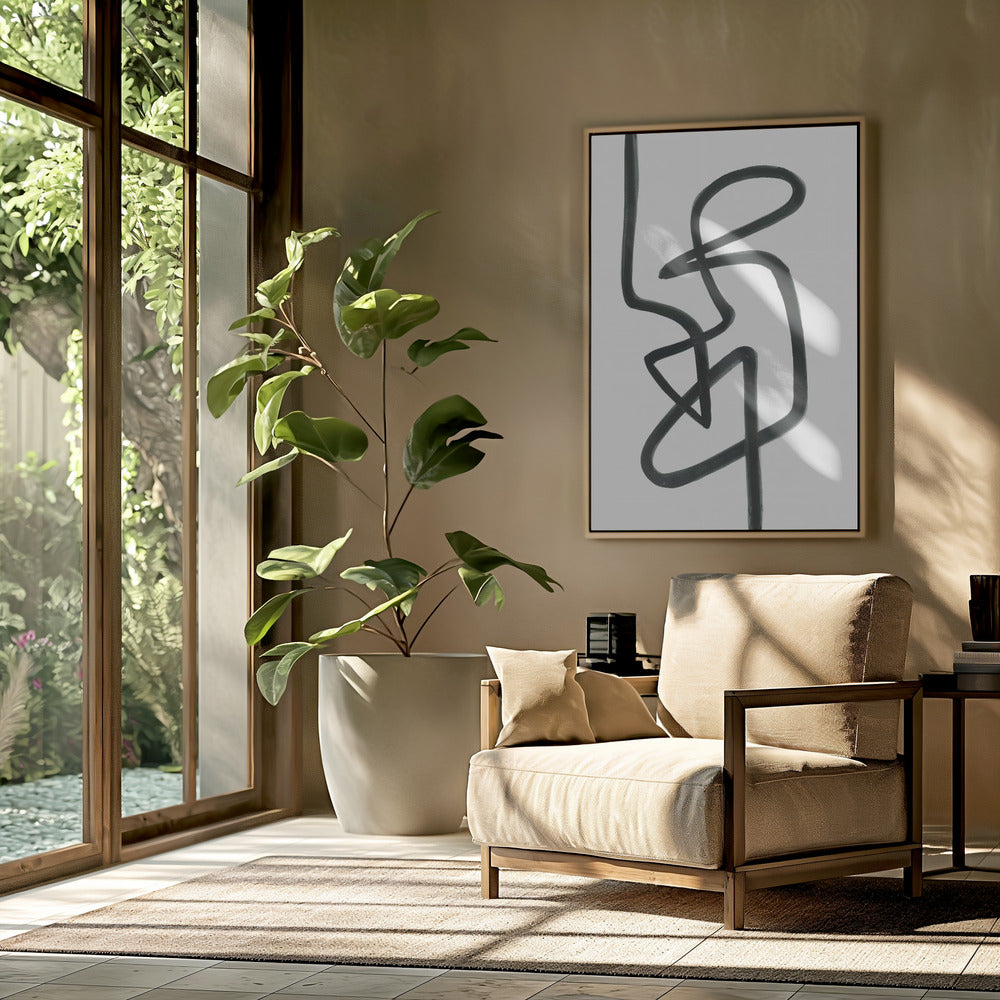 Relax Pose Black | Poster