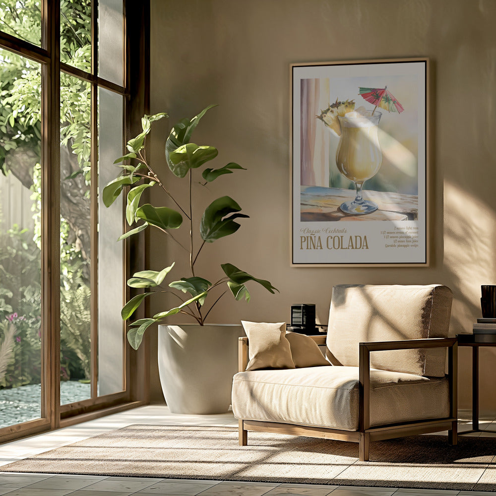 Klassische Cocktails - Pina Colada | Poster