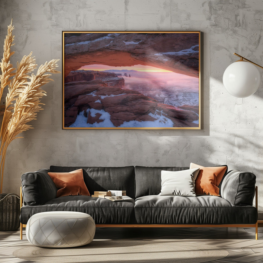 Der Moment kurz vor Sonnenaufgang | Leinwand