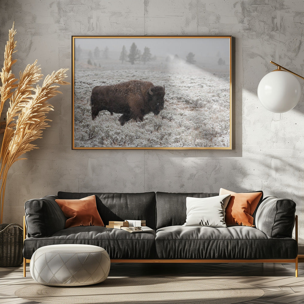 Yellowstone im Spätherbst | Leinwand
