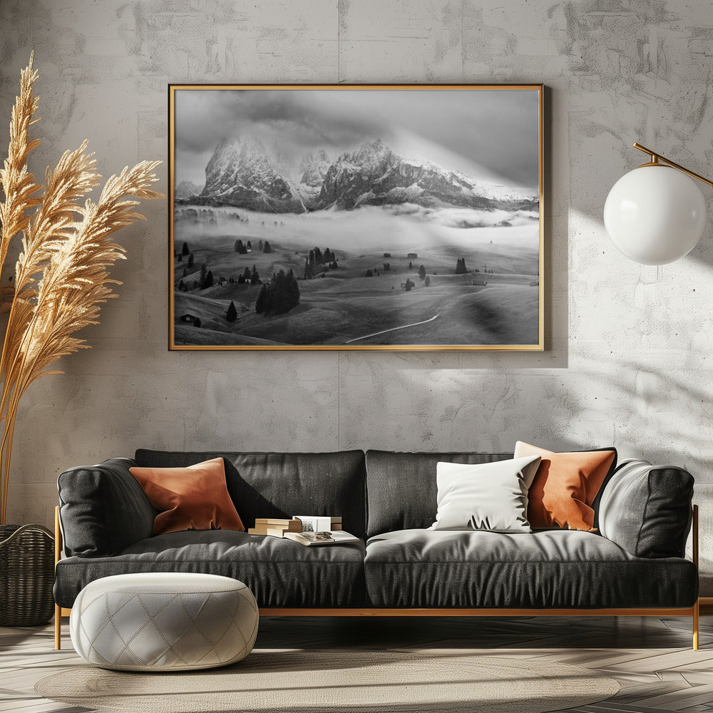 Foggy Dolomites | Poster