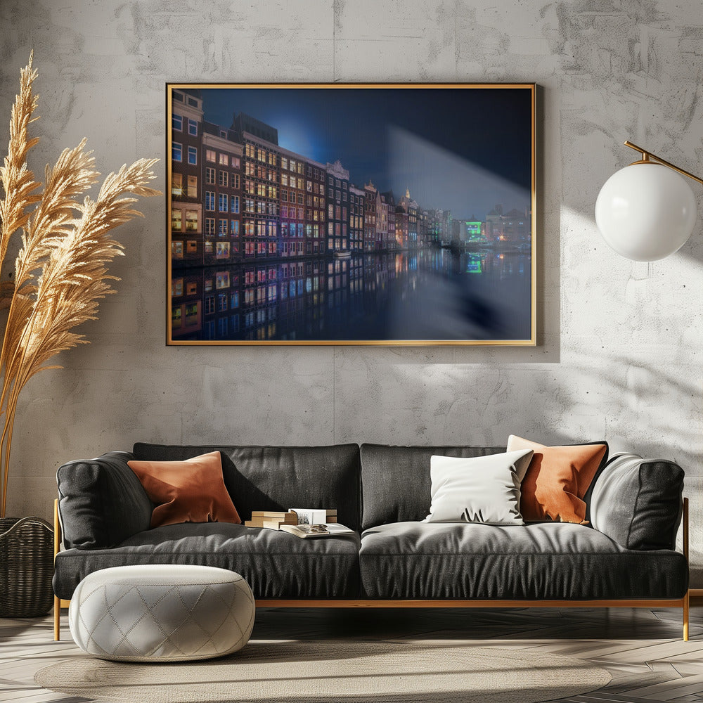 Amsterdam Windows Farben | Leinwand