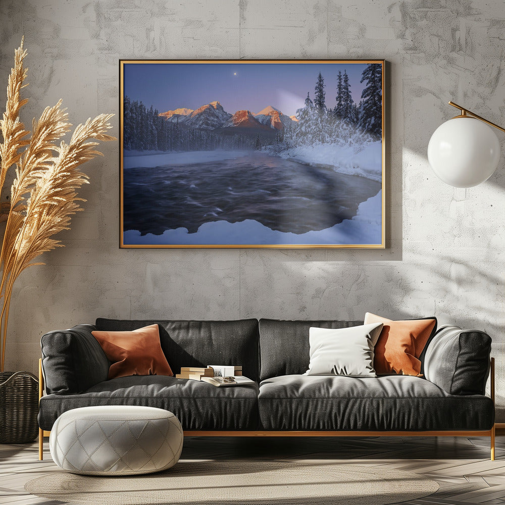 Kanadische Rockies im Winter | Poster