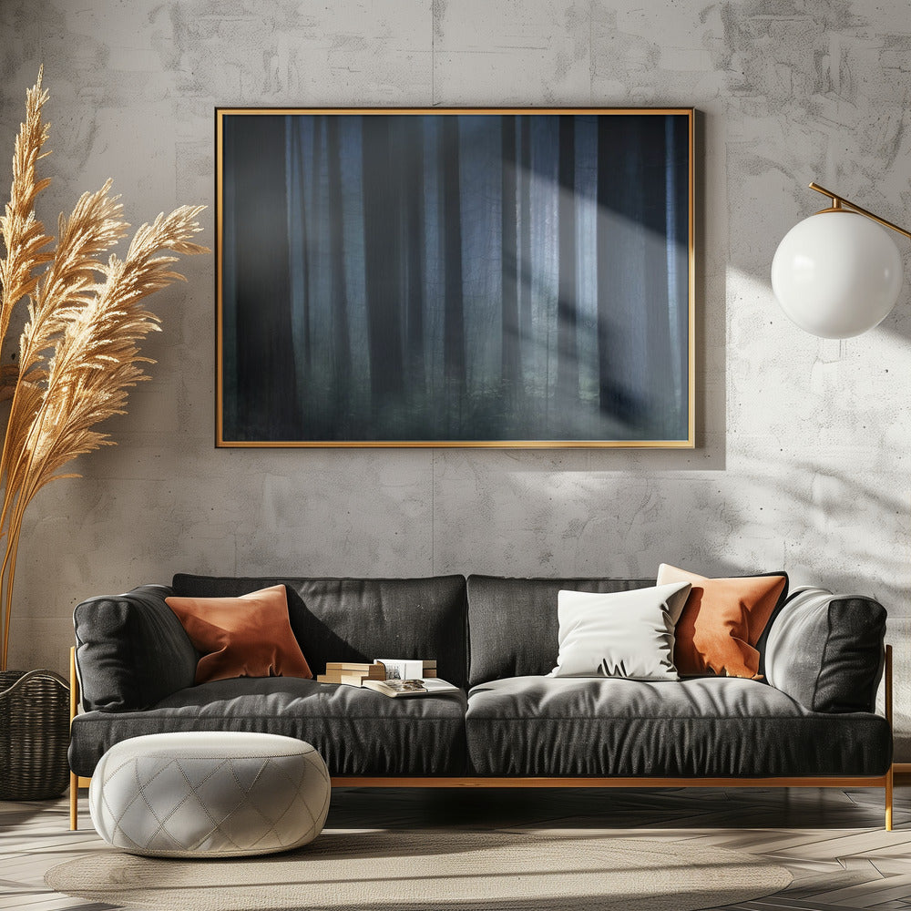 Blaues Licht | Leinwand
