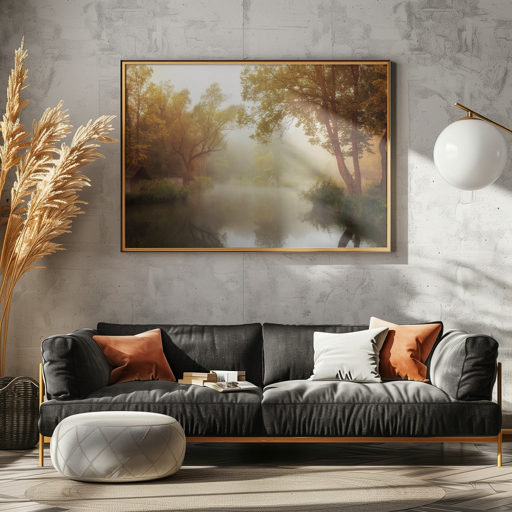 Nebliger Herbst | Poster