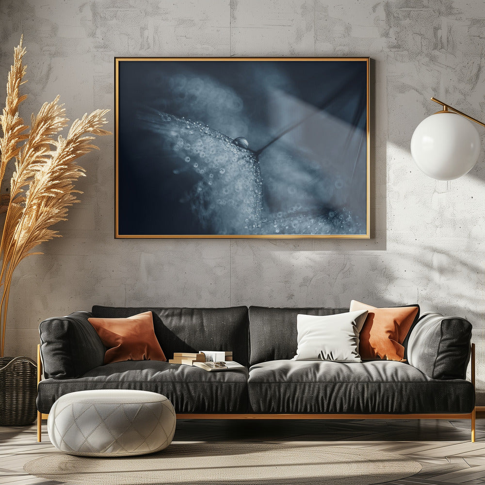 Blaue Pusteblumen | Leinwand