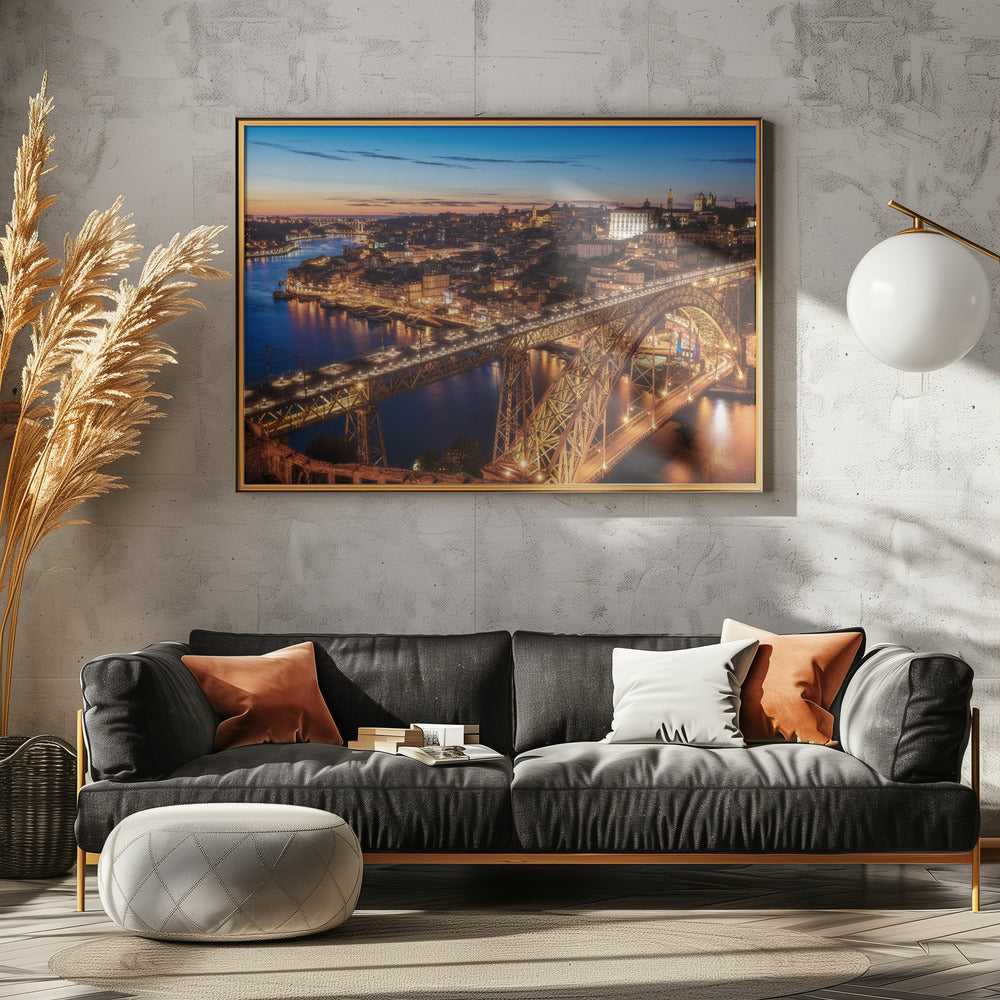 Portugal - Porto Blue Hour | Leinwand
