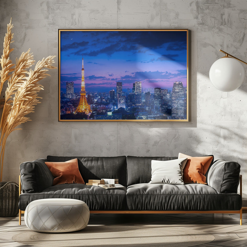 Tokio Nachtansicht | Poster