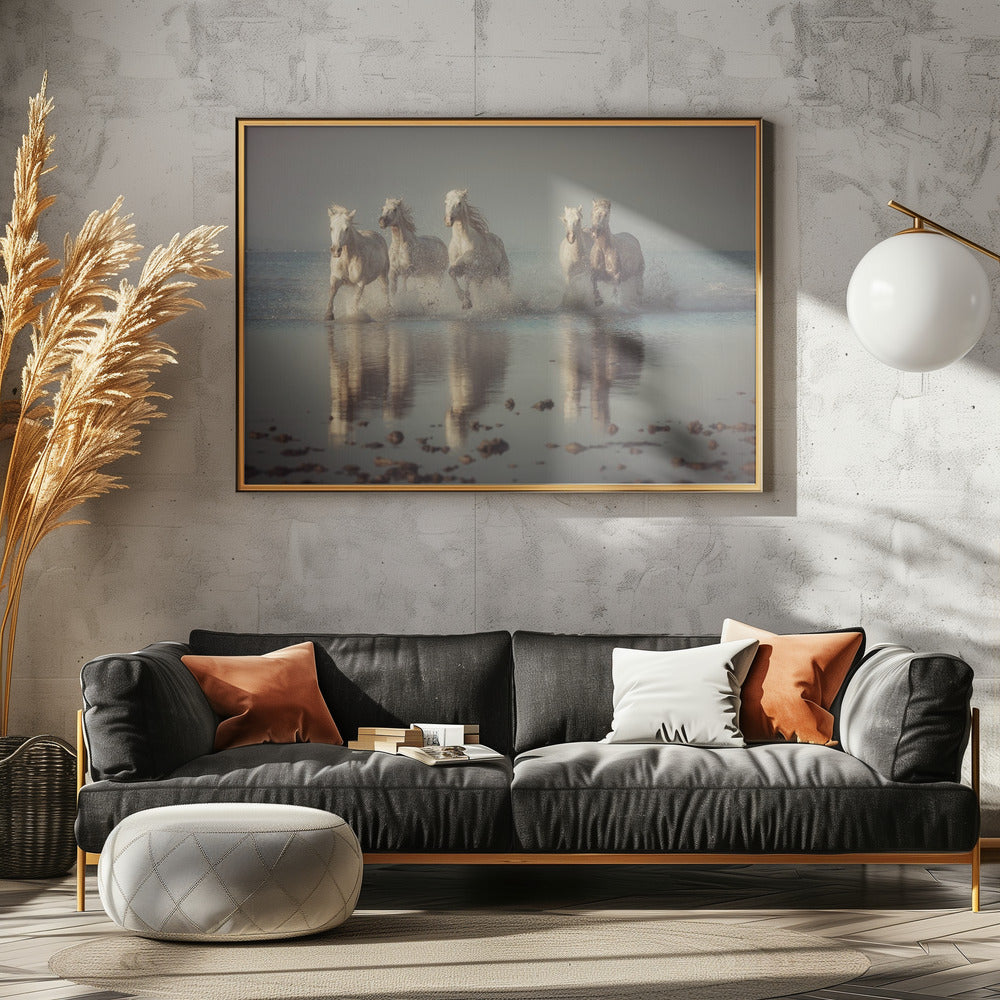 Camargue-Pferde | Poster