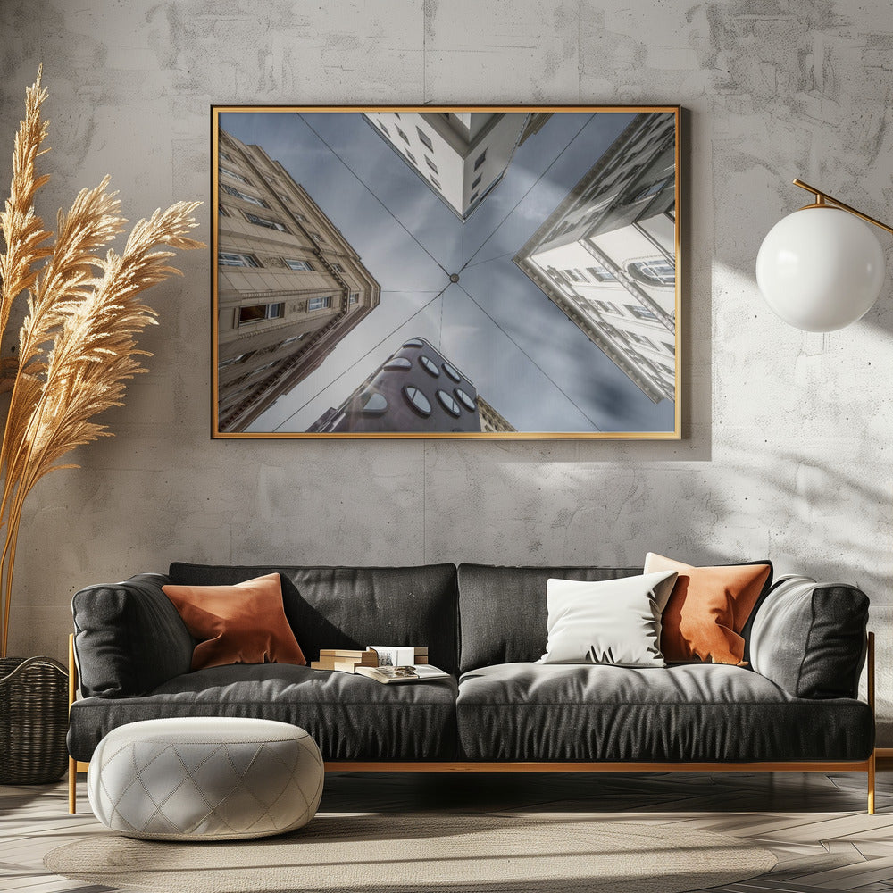 Wo Straßen den Himmel treffen | Leinwand