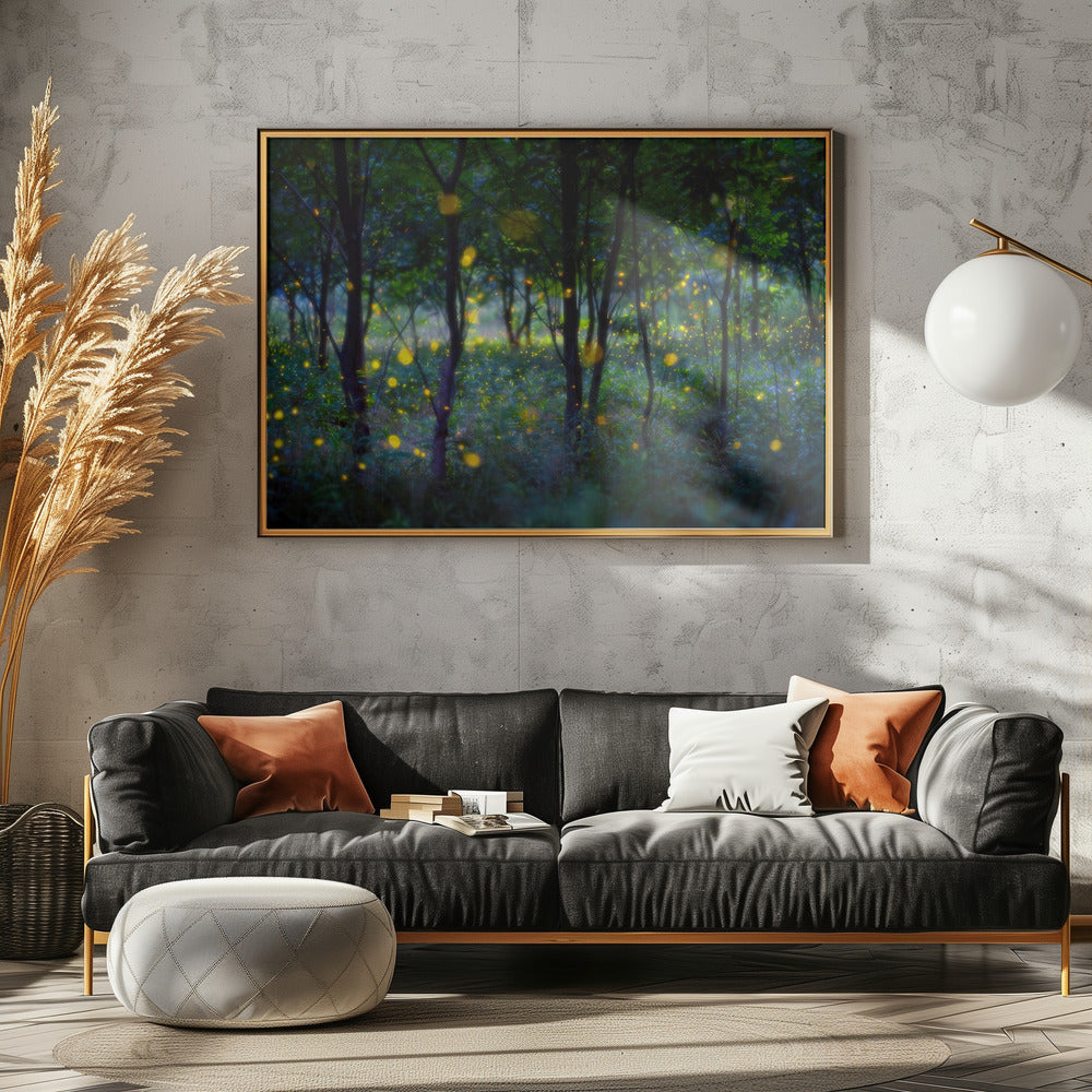 Magische Glühwürmchen | Leinwand
