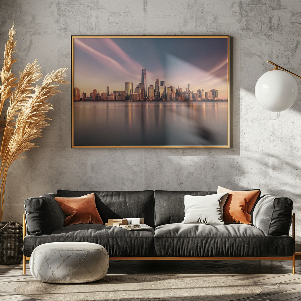 Goldenes Manhattan | Leinwand