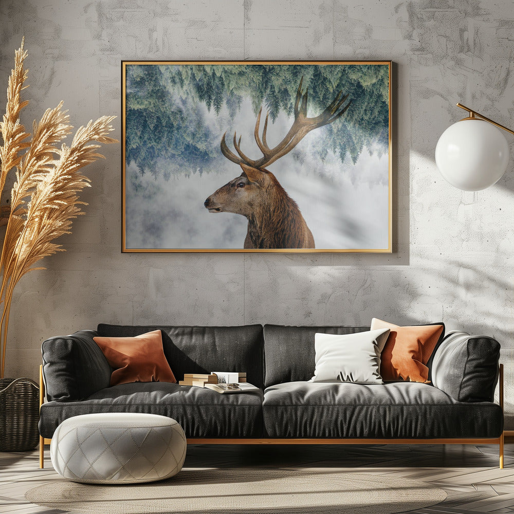 Der Hirsch und der Wald | Poster