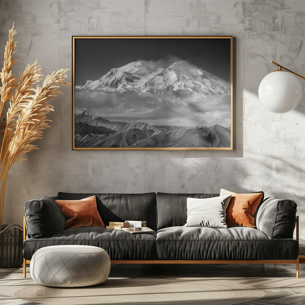 Denali von der gegenüberliegenden Gratlinie aus | Leinwand