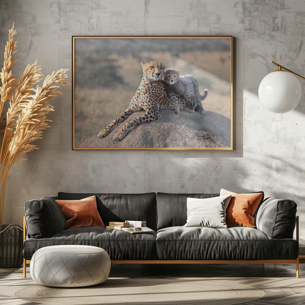 Gepard und Tasse! | Leinwand