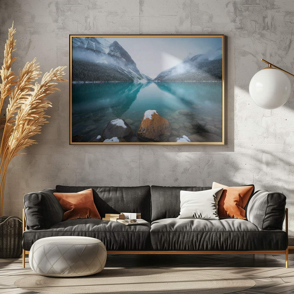 Foggy Lake Louise | Canvas