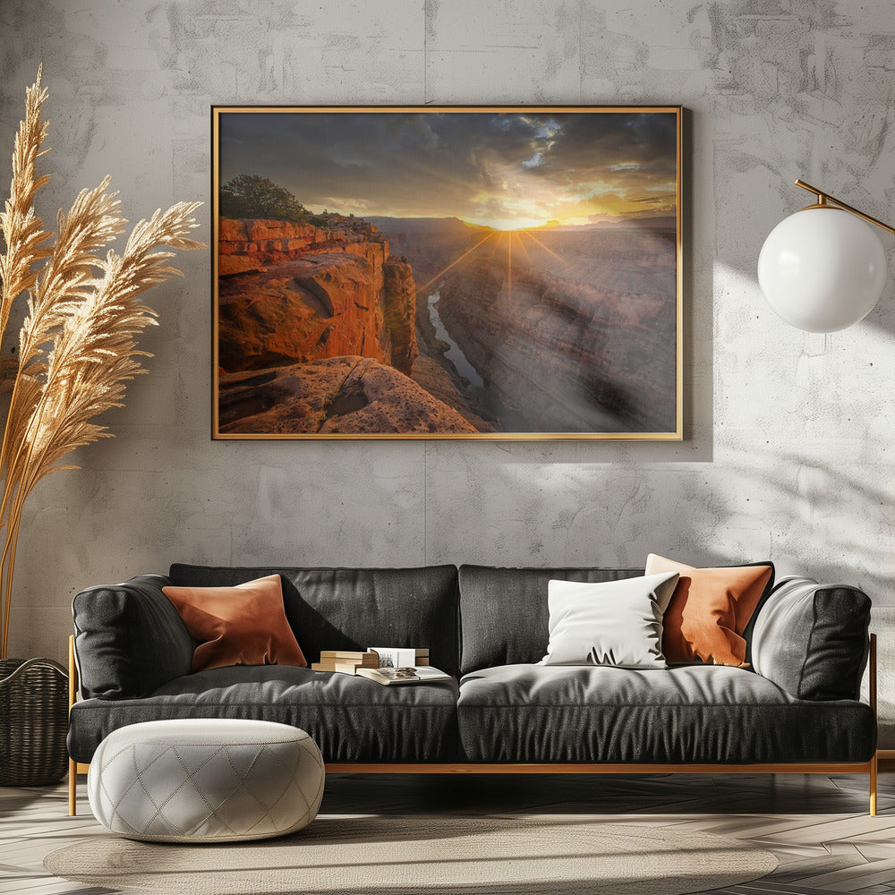 Sonnenaufgang über dem Grand Canyon | Leinwand