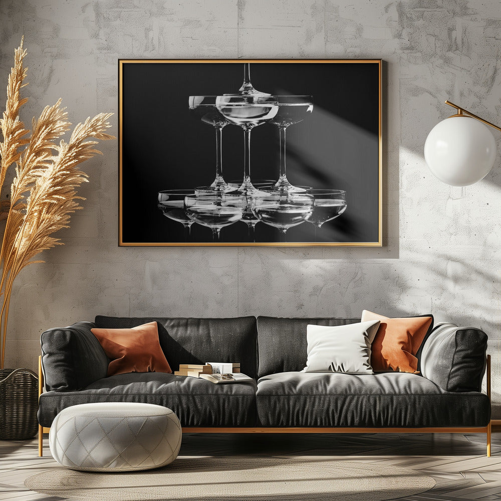 Champagnerturm_10 | Leinwand