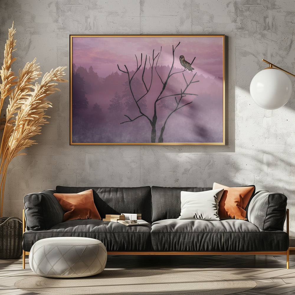 Rosa Himmel am Morgen | Poster