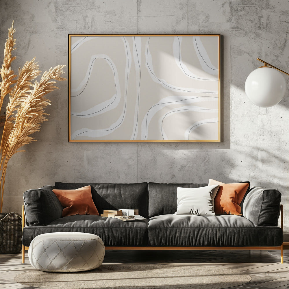 Gentle Strata Lines | Canvas