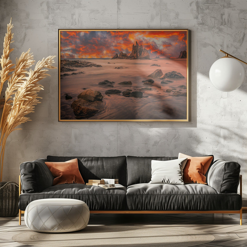 Kanarischer Sonnenuntergang | Leinwand