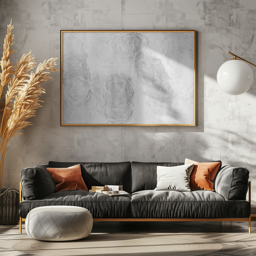 Monochrome Marmorstruktur | Poster