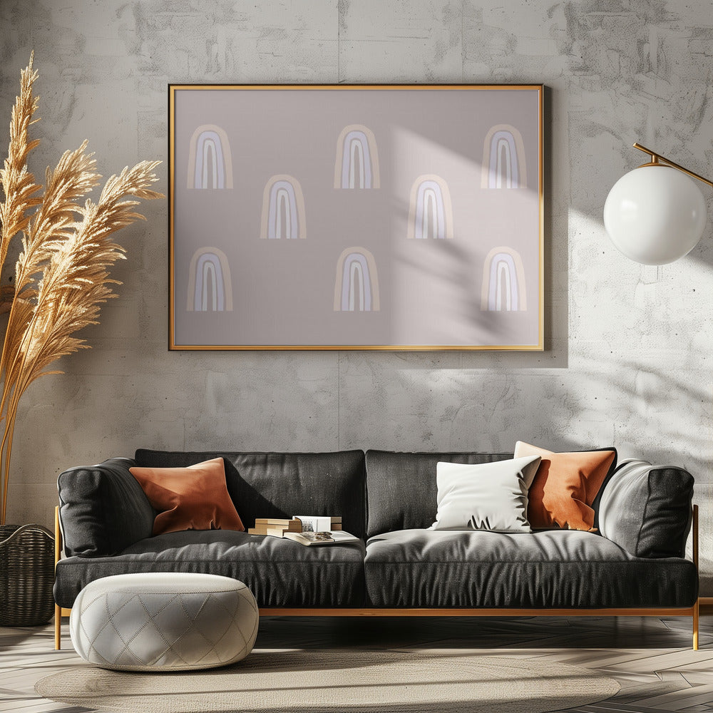 Pastell-Bögen-Muster | Poster