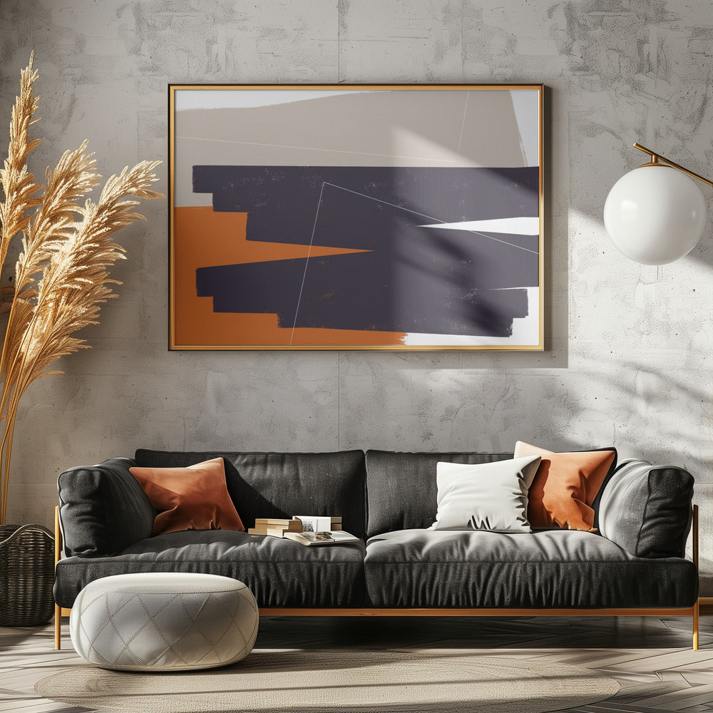 Geometrische Schichten | Leinwand