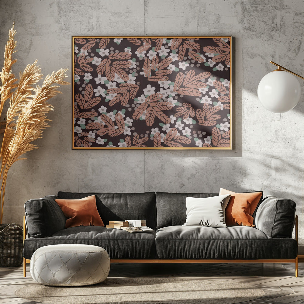 Herbstblütenmuster | Poster