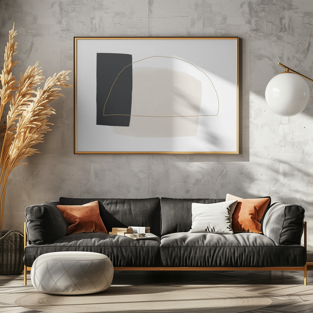 Geschwungene Schlichtheit | Leinwand