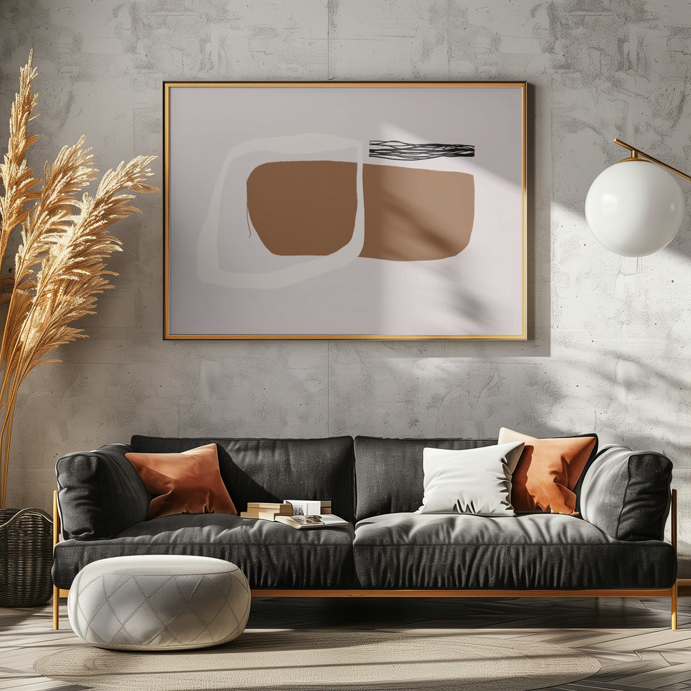Erdiger Minimalismus | Leinwand