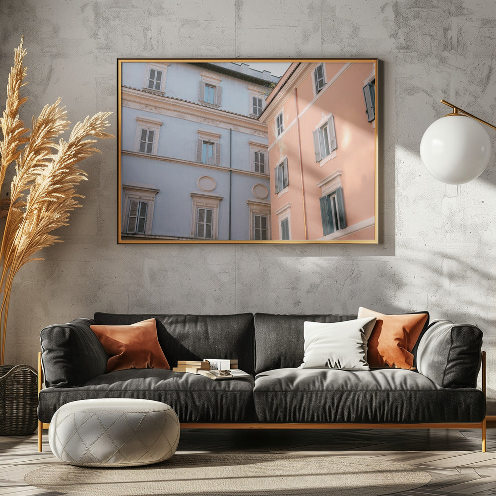 Trastevere in Lilac and Pink | Poster