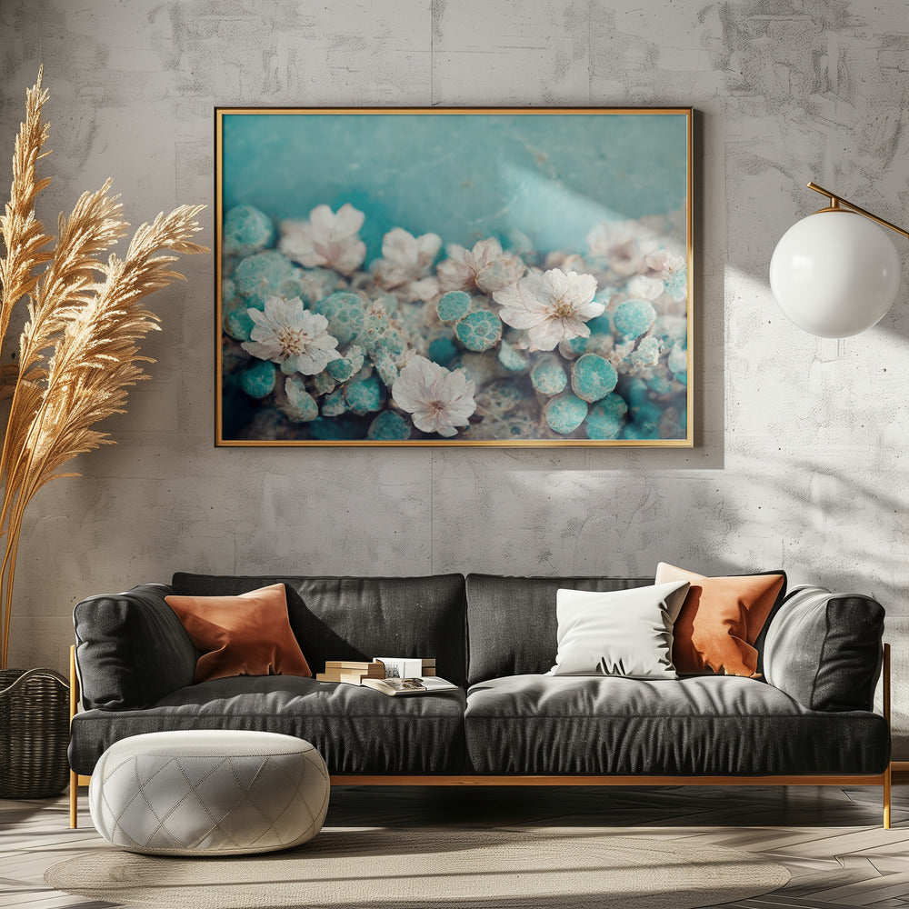 Aqua Blossom Dream | Leinwand