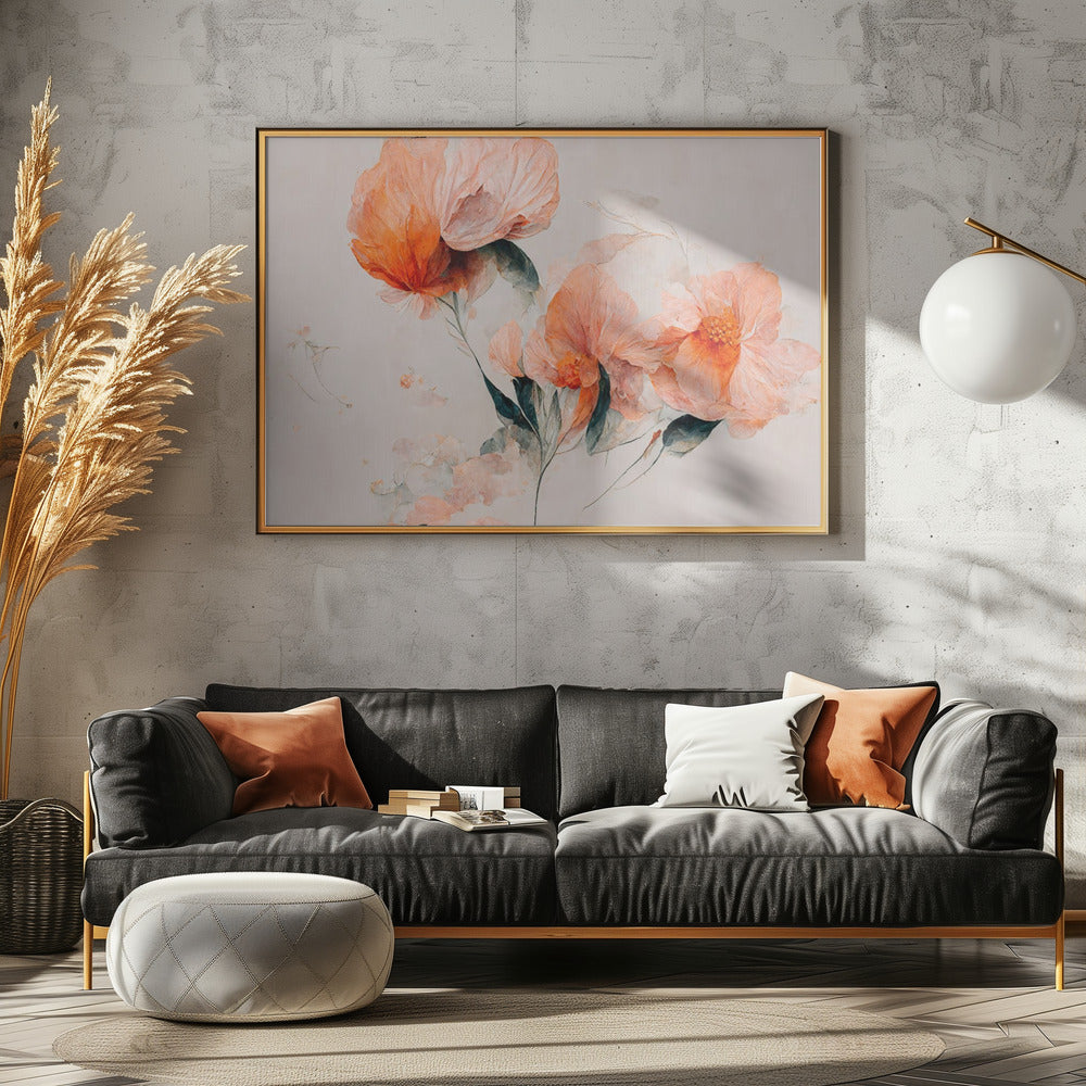 Zarte Blumenträume | Leinwand