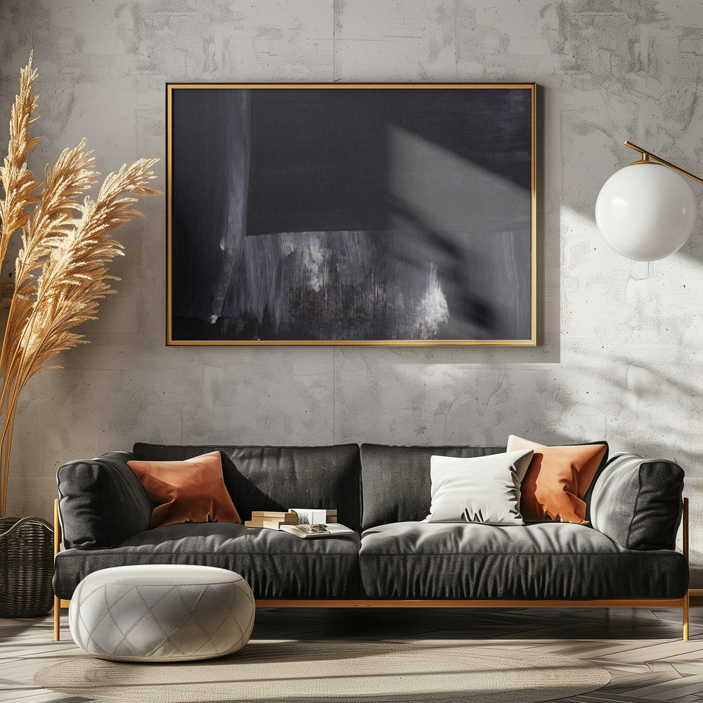 Monochrome Tones With Sweeping Brushstrokes | Canvas
