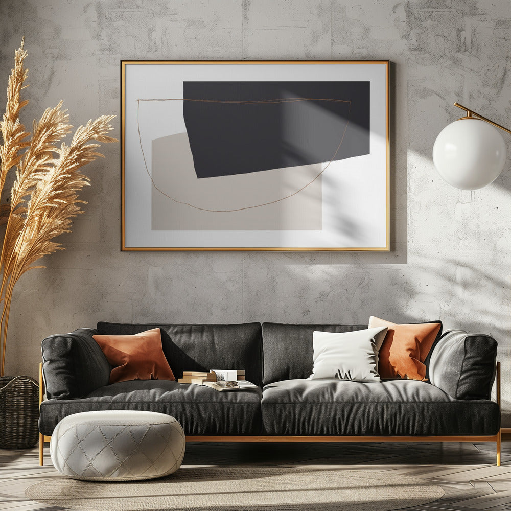 Curved Abstract Harmony | Canvas