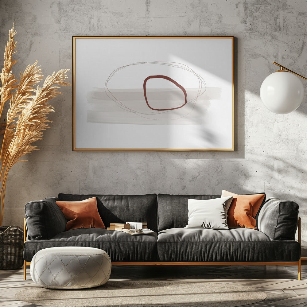 Minimalist Composition With Intersecting Lines | Poster