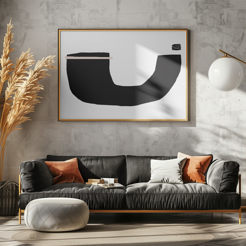 Black Geometric Shapes | Poster