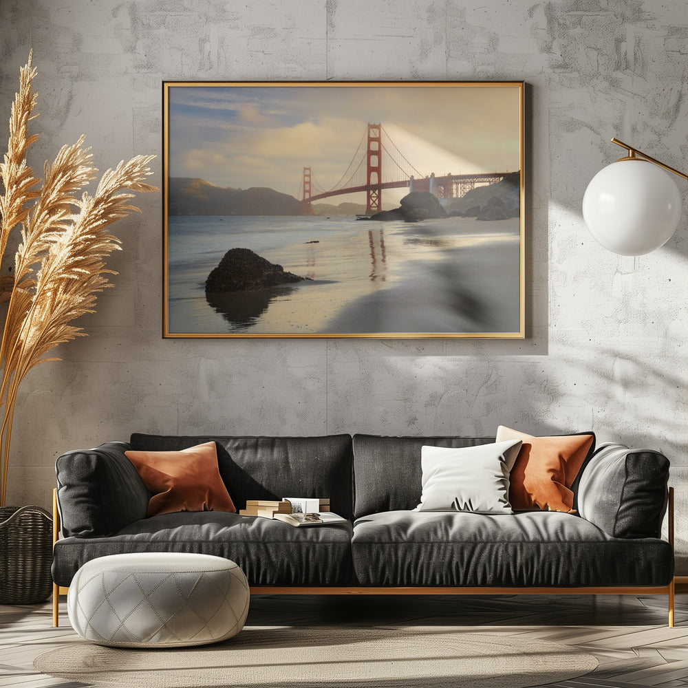 Golden Gate Morgen | Leinwand